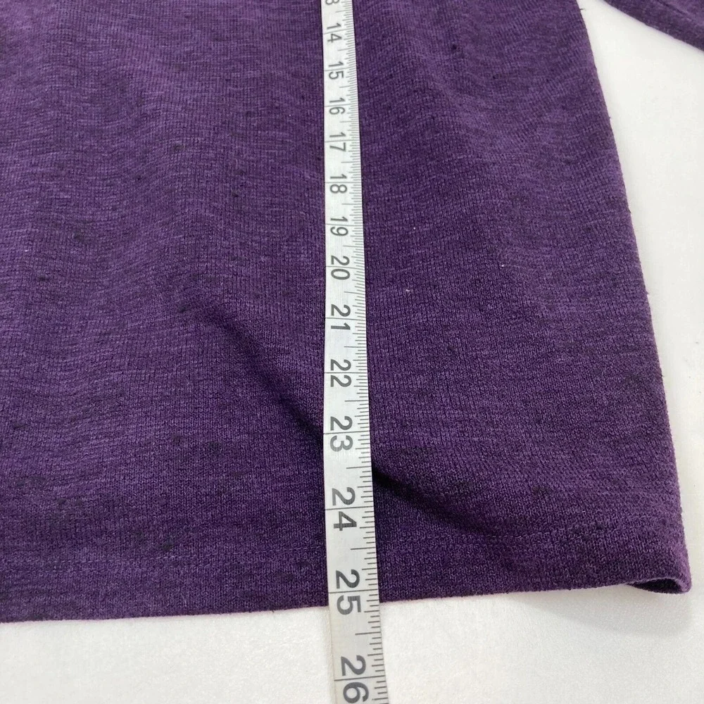 Rafaella Petite Purple Knit Cardigan‎ Ruffle Neck Button Front Petite P/L